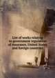 List of works relating to government regulation of insurance, United States and foreign countries, 