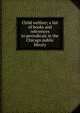 Child welfare; a list of books and references to periodicals in the Chicago public library, 