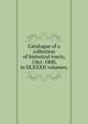 Catalogue of a collection of historical tracts, 1561-1800, in DLXXXII volumes;, 