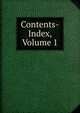 Contents-Index, Volume 1, 