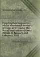 Four English humourists of the nineteenth century: lectures delivered at the Royal Institution of Great Britain in January and February, 1895, William Samuel Lilly 