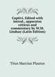 Captivi. Edited with introd., apparatus criticus and commentary by W.M. Lindsay (Latin Edition), Titus Maccius Plautus 