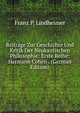 Beitrage Zur Geschichte Und Kritik Der Neukantischen Philosophie: Erste Reihe: Hermann Cohen . (German Edition), Franz P. Lindheimer 