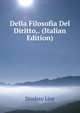 Della Filosofia Del Diritto,. (Italian Edition), Diodato Lioy 