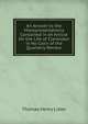 An Answer to the Misrepresentations Contained in an Article On the Life of Clarendon in No Cxxiv of the Quarterly Review, Thomas Henry Lister 