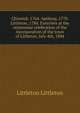 Chiswick, 1764. Apthorp, 1770. Littleton, 1784. Exercises at the centennial celebration of the incorporation of the town of Littleton, July 4th, 1884, Littleton Littleton 