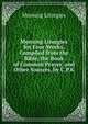 Morning Liturgies for Four Weeks, Compiled from the Bible, the Book of Common Prayer, and Other Sources, by C.P.K., Morning Liturgies 