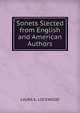 Sonets Slected from English and American Authors, LAURA E. LOCKWOOD 