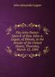 Fitz-John Porter: Speech of Hon. John A. Logan, of Illinois, in the Senate of the United States, Thursday, March 13, 1884, John Alexander Logan 