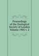 Proceedings of the Zoological Society of London Volume 1905 v. 2, 