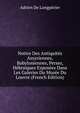 Notice Des Antiquites Assyriennes, Babyloniennes, Perses, Hebraiques Exposees Dans Les Galeries Du Musee Du Louvre (French Edition), Adrien De Longperier 