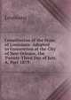 Constitution of the State of Louisiana: Adopted in Convention at the City of New Orleans, the Twenty-Third Day of July, A, Part 1879, Louisiana 