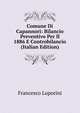 Comune Di Capannori: Bilancio Preventivo Per Il 1886 E Controbilancio (Italian Edition), Francesco Luporini 