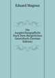 Die Ausgleichungspflicht Nach Dem Burgerlichen Gesetzbuch (German Edition), Eduard Magnus 