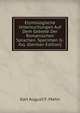 Etymologische Untersuchungen Auf Dem Gebiete Der Romanischen Sprachen. Specimen I(-Xx). (German Edition), Karl August F. Mahn 