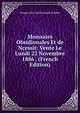 Monnaies Obsidionales Et de Ncessit: Vente Le Lundi 22 Novembre 1886 . (French Edition), Prosper Dsir Louis Joseph Mailliet 