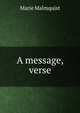 A message, verse, Marie Malmquist 