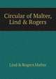Circular of Malter, Lind & Rogers, Lind &amp; Rogers Malter 