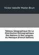 Tableau G?ographique De La Distribution Ethnographique Des Nations & Des Langues Au Mexique (French Edition), Victor Adolfe Malte-Brun 