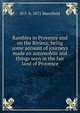 Rambles in Provence and on the Riviera; being some account of journeys made en automobile and things seen in the fair land of Provence, M F. b. 1871 Mansfield 