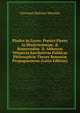 Pindvs in Lyceo: Poetici Flores in Illustrissimum, & Reuerendiss. D. Abbatem Vrbanvm Sacchettvm Publicas Philosophi? Theses Bononi? Propugnantem (Latin Edition), Giovanni Battista Manzini 