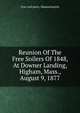 Reunion Of The Free Soilers Of 1848, At Downer Landing, Higham, Mass., August 9, 1877, Free-soil party. Massachusetts 