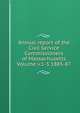 Annual report of the Civil Service Commissioners of Massachusetts Volume v.1-3 1885-87, 