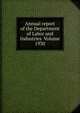 Annual report of the Department of Labor and Industries Volume 1930, 