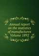 Annual report on the statistics of manufactures Volume 1892, 