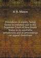 Precedents in equity, being forms in common use in the Supreme Court of New South Wales in its equitable jurisdiction and in proceedings on appeal therefrom, H H. Mason 