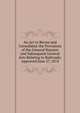 An Act to Revise and Consolidate the Provisions of the General Statutes and Subsequent General Acts Relating to Railroads: Approved June 27, 1874, 