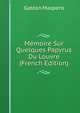 Memoire Sur Quelques Papyrus Du Louvre (French Edition), Maspero, G. (Gaston), 1846-1916 
