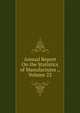 Annual Report On the Statistics of Manufactures ., Volume 23, 