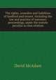 The rights, remedies and liabilities of landlord and tenant: including the law and practice of summary proceedings, under the statute peculiar to that relation, David McAdam 