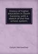 History of higher education in South Carolina, with a sketch of the free school system;, Colyer Meriwether 