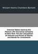 Interest Tables Used by the Mutual Life Insurance Company of New York: For the Calculation of Interest and Prices of Stocks and Bonds for Investment, William Holms Chambers Bartlett 