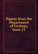 Papers from the Department of Geology, Issue 21, 