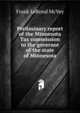 Preliminary report of the Minnesota Tax commission to the governor of the state of Minnesota, Frank LeRond McVey 