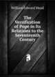 The Versification of Pope in Its Relations to the Seventeenth Century, William Edward Mead 