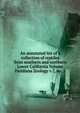 An annotated list of a collection of reptiles from southern and northern Lower California Volume Fieldiana Zoology v.7, no. 1, 