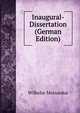 Inaugural-Dissertation (German Edition), Wilhelm Meinardus 