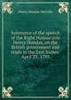 Substance of the speech of the Right Honourable Henry Dundas, on the British government and trade in the East Indies: April 23, 1793, Henry Dundas Melville 