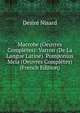 Macrobe (Oeuvres Completes): Varron (De La Langue Latine). Pomponius Mela (Oeuvres Completes) (French Edition), Desire Nisard 