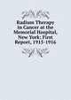 Radium Therapy in Cancer at the Memorial Hospital, New York: First Report, 1915-1916, 