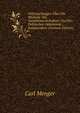 Untersuchungen Uber Die Methode Der Socialwissenschaften: Und Der Politischen Oekonomie Insbesondere (German Edition), Carl Menger 
