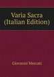 Varia Sacra (Italian Edition), Giovanni Mercati 