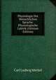 Physiologie Der Menschlichen Sprache: Physiologische Laletik (German Edition), Carl Ludwig Merkel 