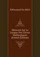 Memoire Sur La Langue Des Gloses Malbergiques (French Edition), Edelestand Du Meril 