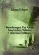 Forschungen Zur Alten Geschichte, Volume 1 (German Edition), Eduard Meyer 