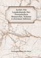 Archiv Fur Landeskunde Der Preussischen Monarchie, Volume 6 (German Edition), Bernhard Johann Alex Meyer 